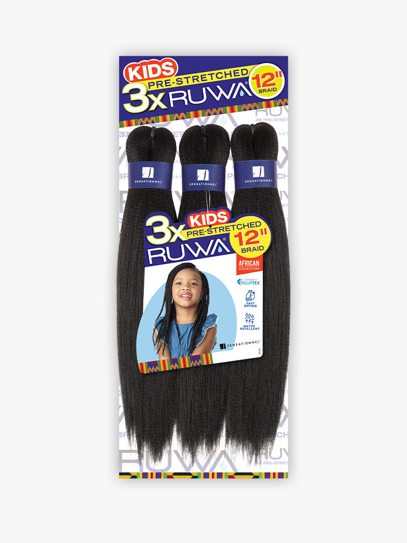 3x Kids Ruwa Pre-stretched Braid 12