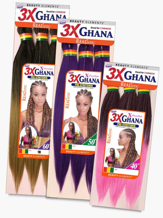 GHANA PRE STRETCHED BRAID 60"