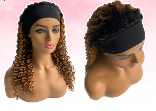 %100 Human hair headband wig