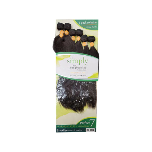 Outré Simply Perfect 7 100% Brazilian Unprocessed Human Hair Bundle NAUTRAL STRAIGHT